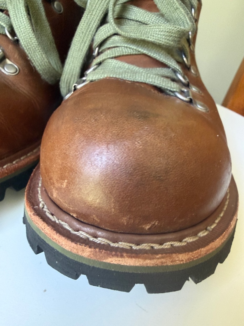 Eddie Bauer K Series Rugged Waterproof Leather Hiking Boots Vibram Sole Classic - Picture 10 of 16